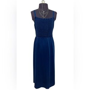 Old Navy Blue Smocked Maxi Dress Size S